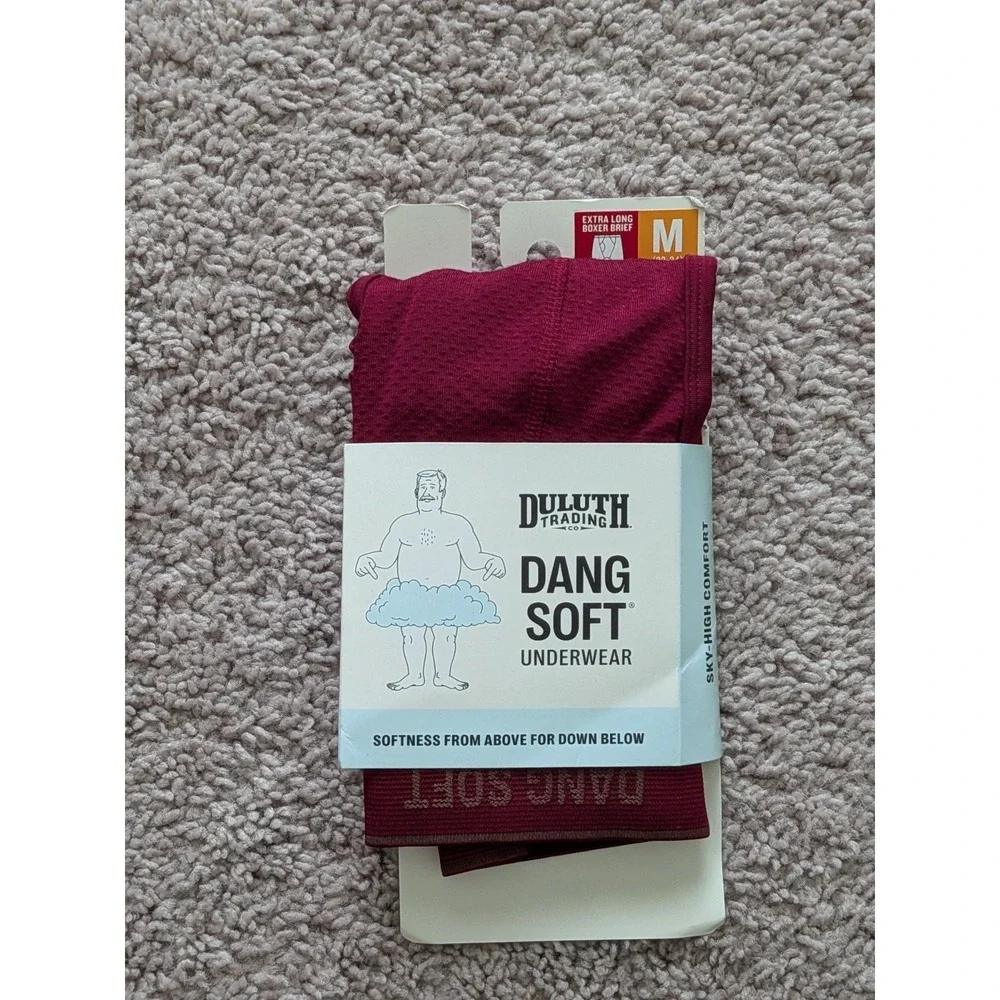 NWT Duluth Trading Company Dang Soft Extra Long Boxer Briefs Mens Medium 32803